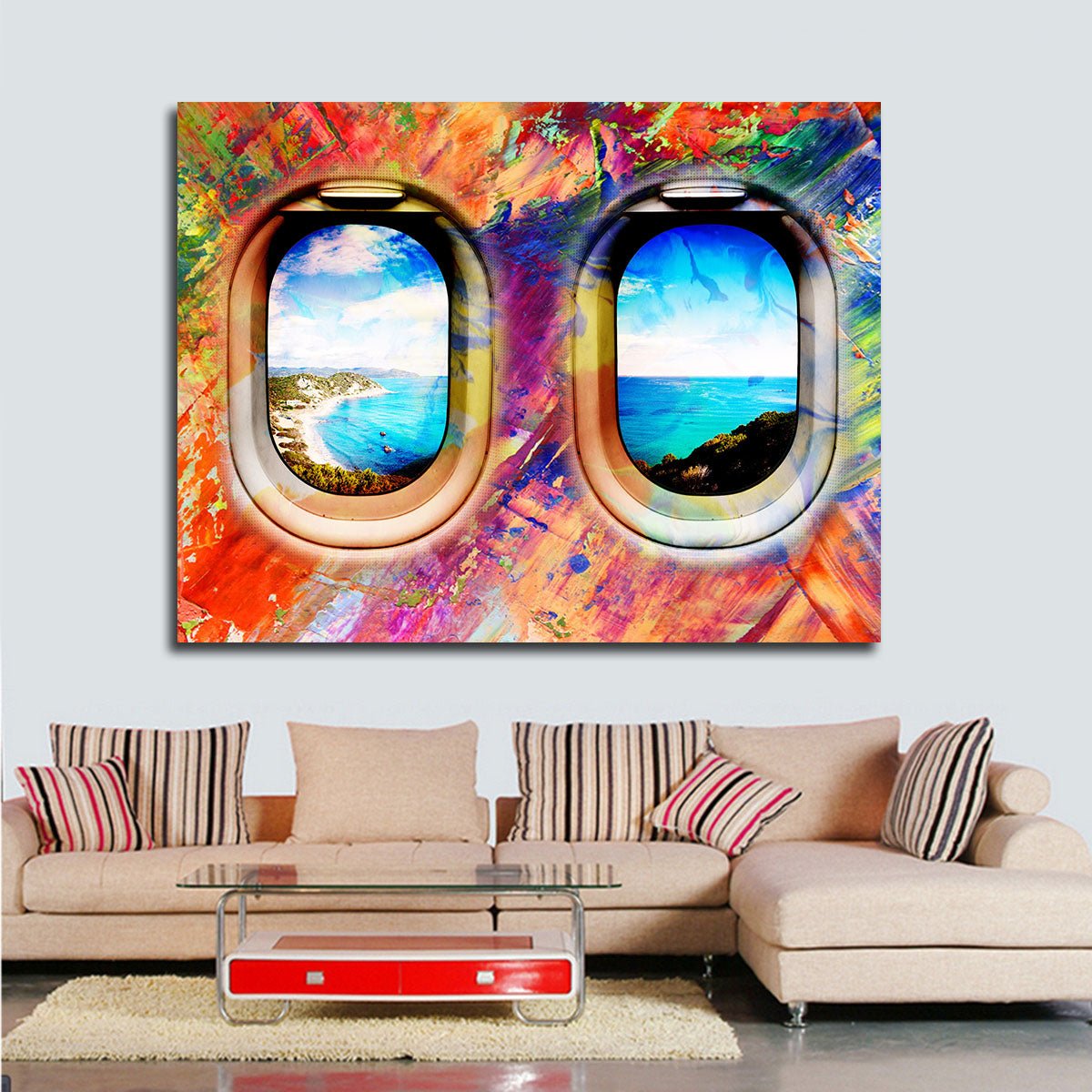 airplane-window-seat-travel-lovers-framed-canvas-wall-art-abstract-airplane-window-art-742887