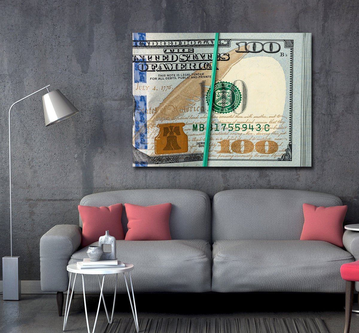 bankroll-canvas-wall-art-ben-franklin-money-art-530699
