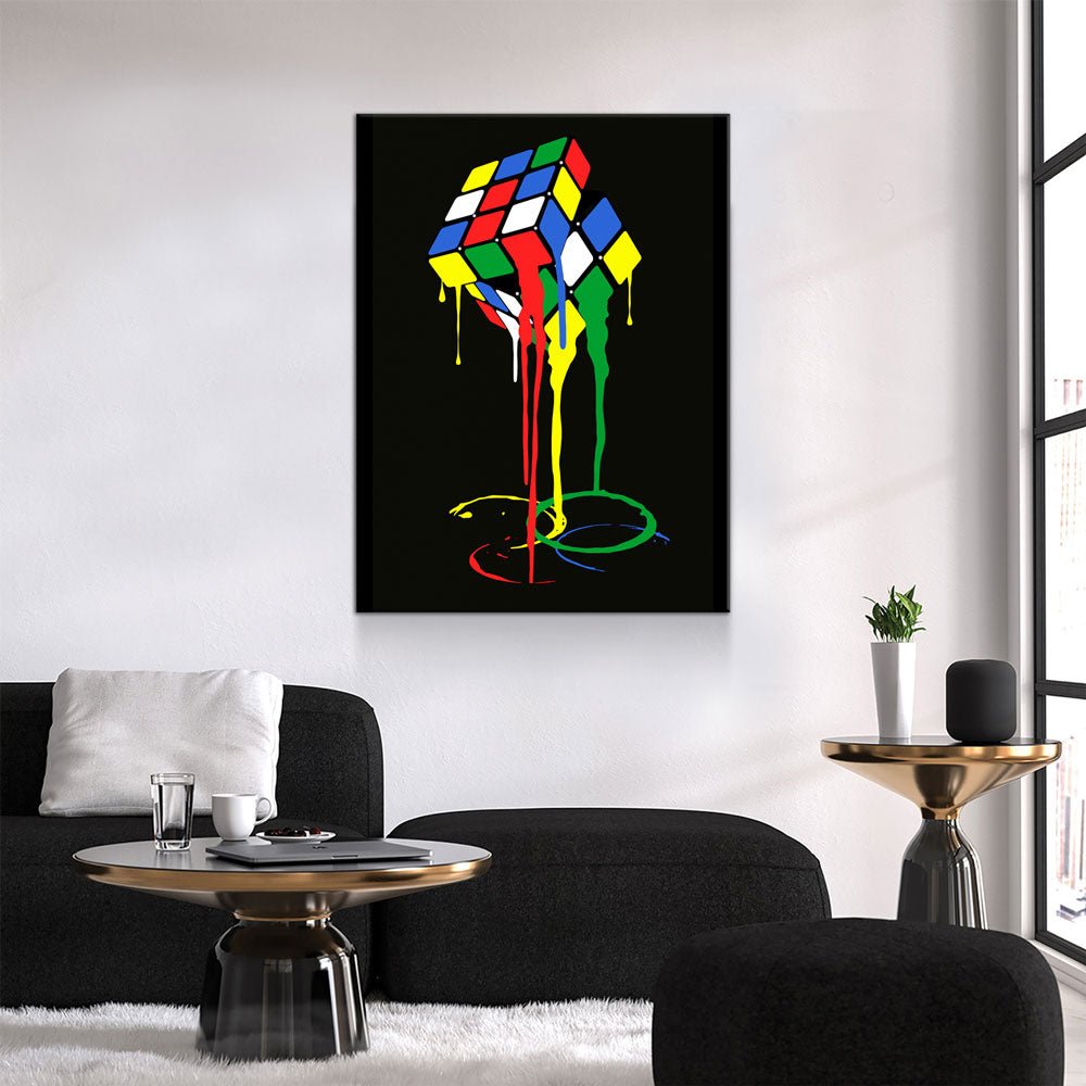 cubic-meltdown-canvas-wall-art-abstract-rubiks-cube-art-abstract-decor-392187